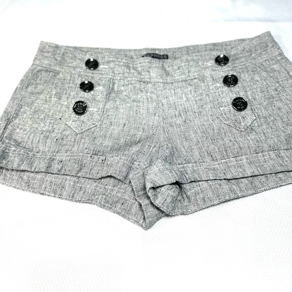 Express Pants - Express Gray High Waist Shorts with Nautical Flair